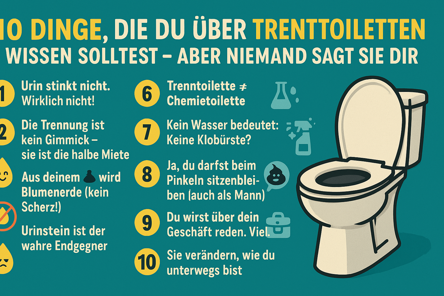 10 Dinge, die du über Trenntoiletten wissen solltest – aber niemand sagt sie dir