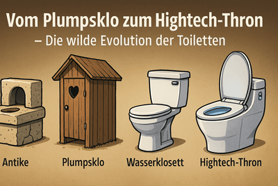 Vom Plumpsklo zum Hightech-Thron – Die wilde Evolution der Toiletten