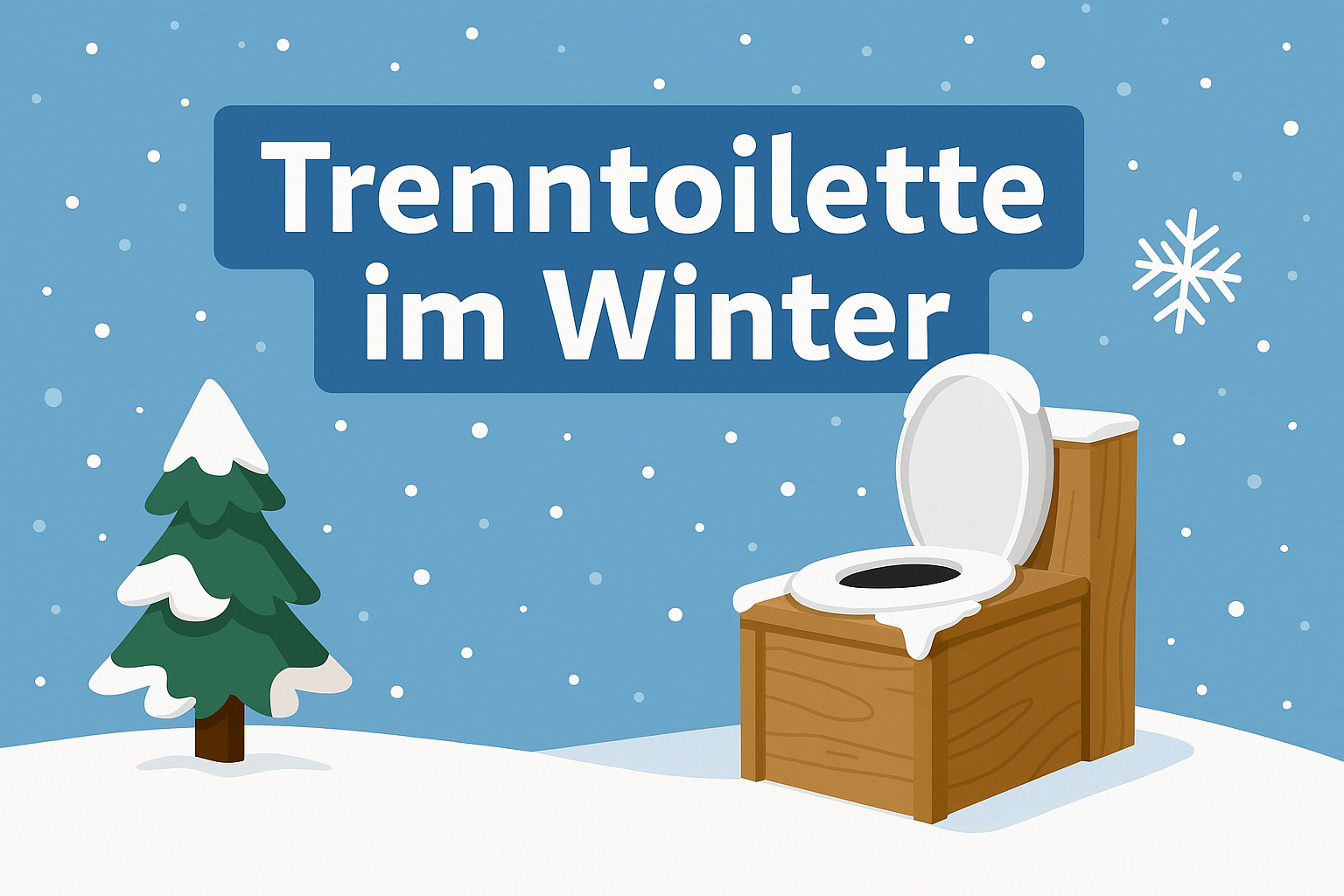 Trenntoilette im Winter – Wenn's draußen friert und drinnen noch mehr! ❄️